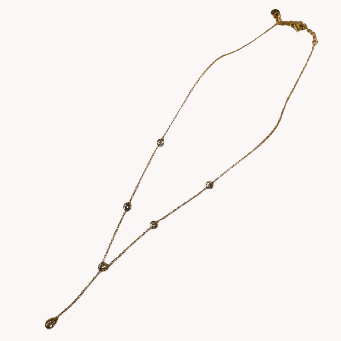 Ethereal Diamond Y Drop Necklace