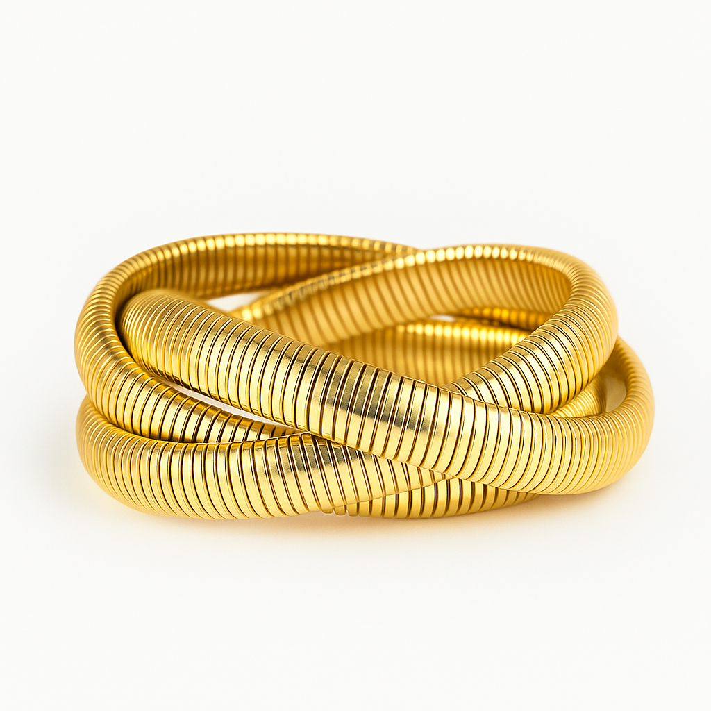 Wrapped Coil Snake Bracelet