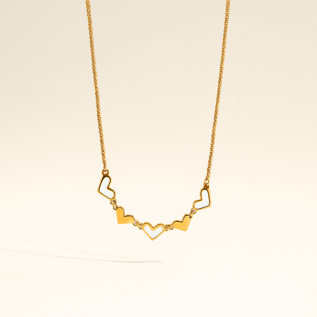 Mini Heart Chain Necklace