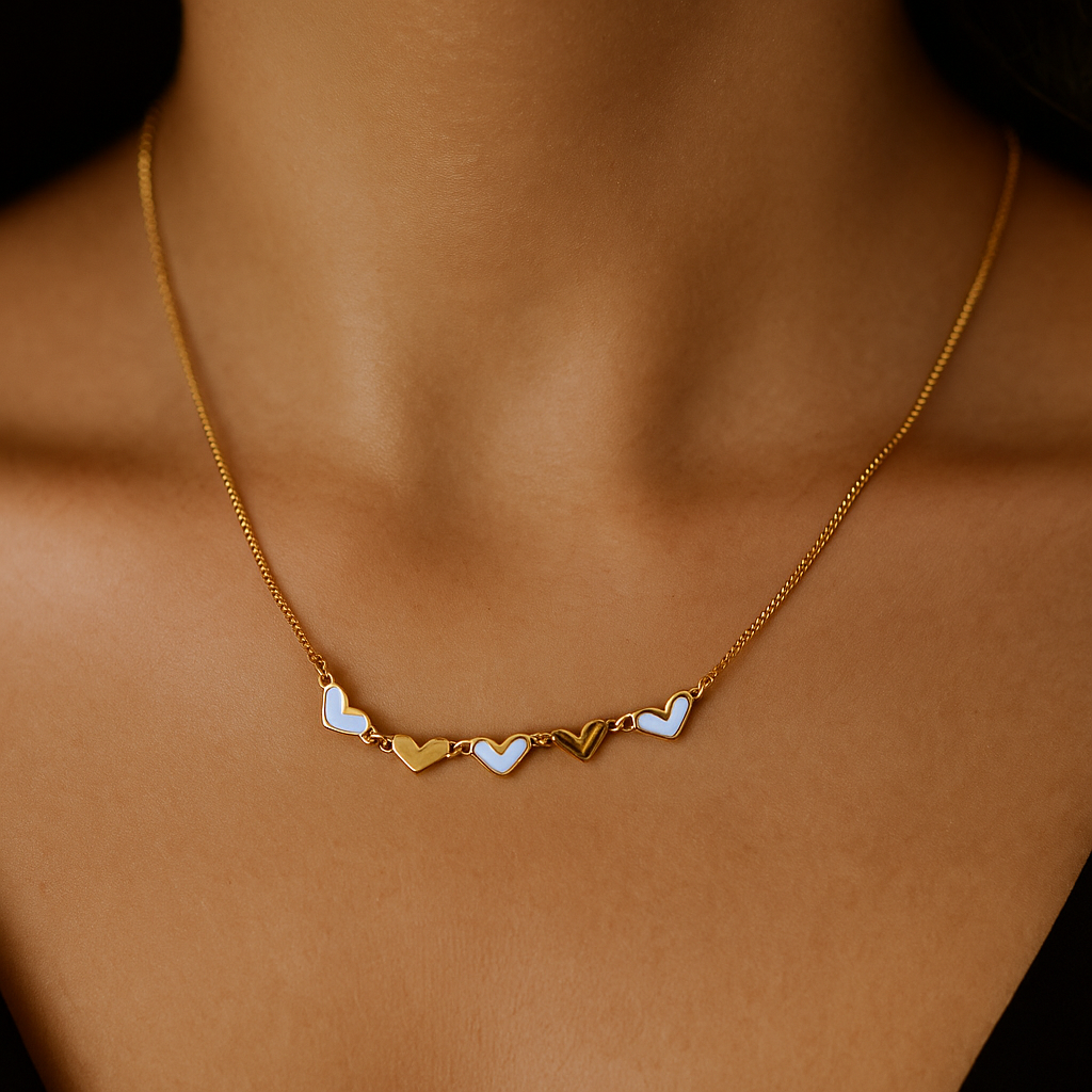 Mini Heart Chain Necklace