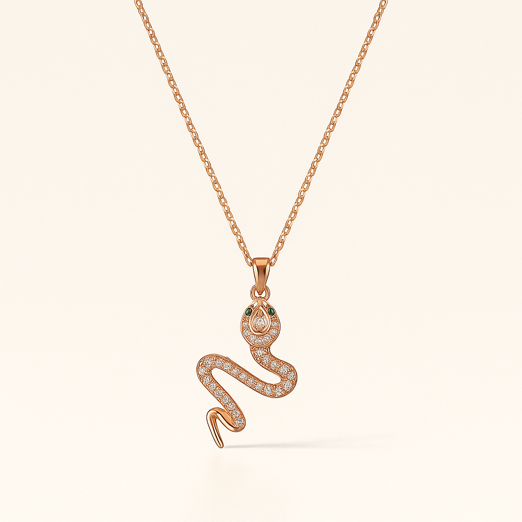 Serpent Radiance Pendant Necklace