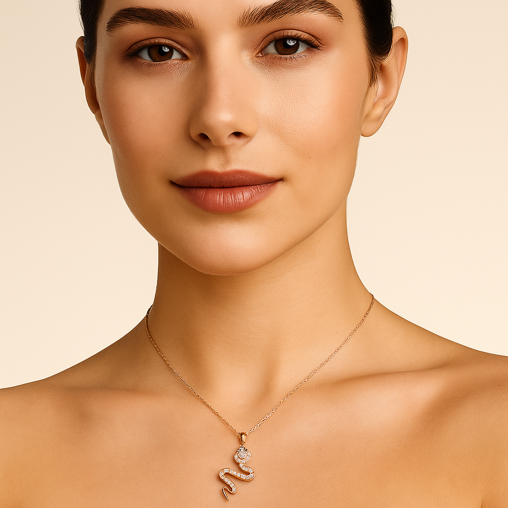 Serpent Radiance Pendant Necklace