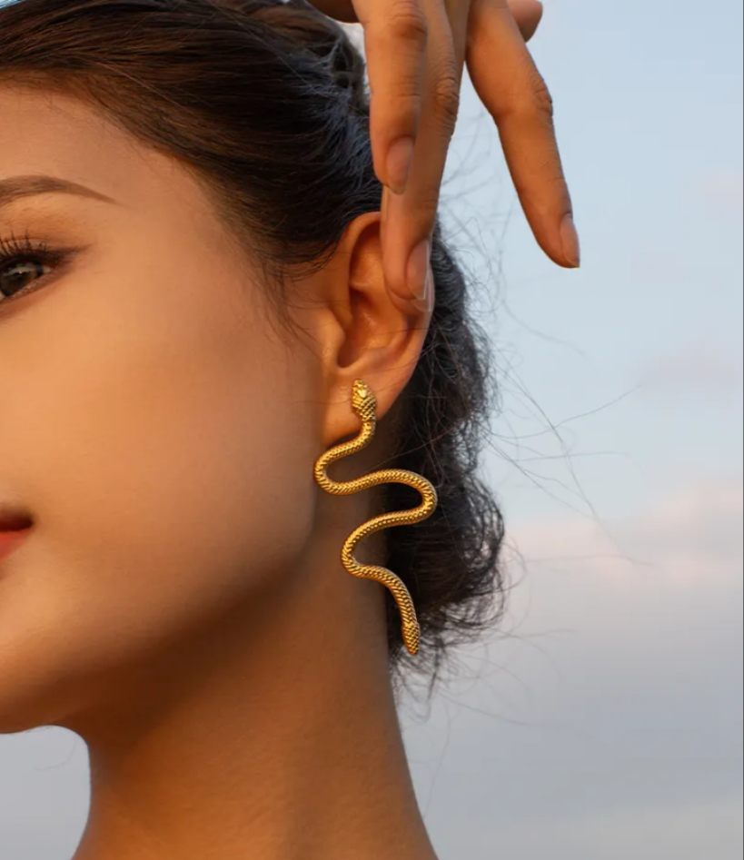 Statement Snake Earrings