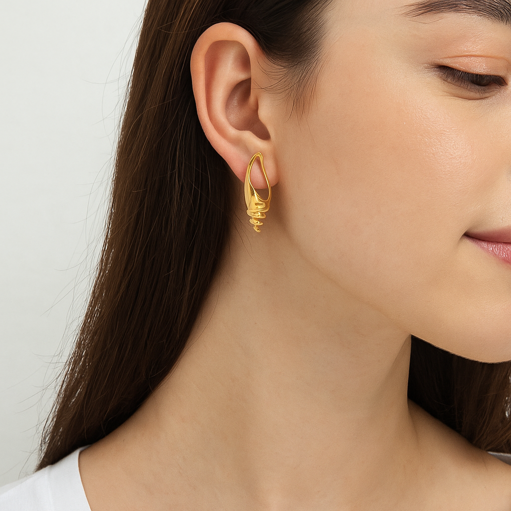 Spiral Drop Earrings