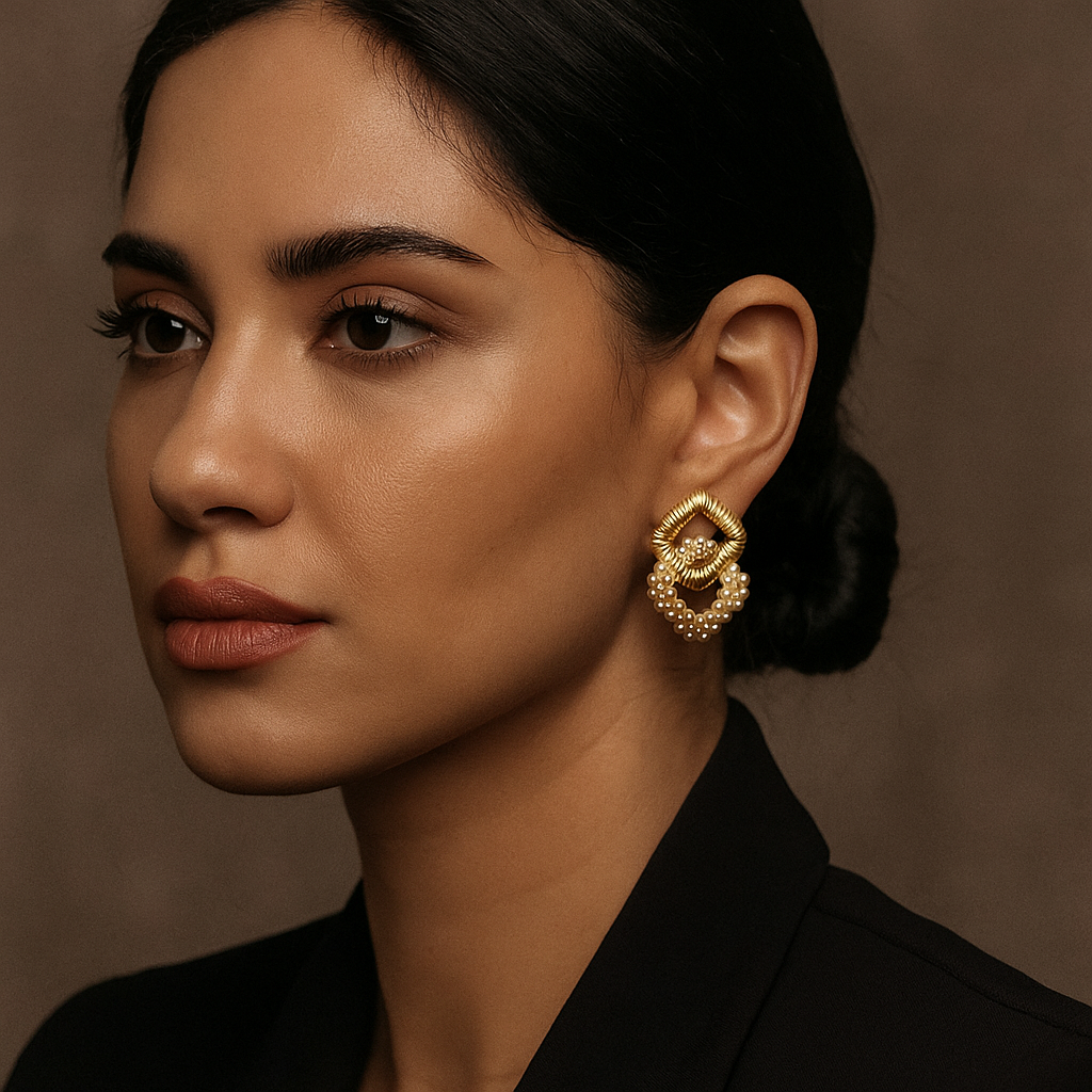 Vintage-Inspired Pearl Earrings