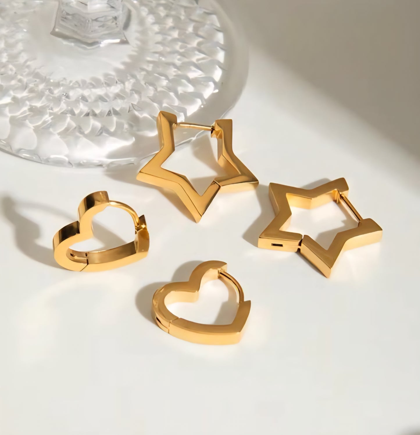 Heart Hoop Earrings