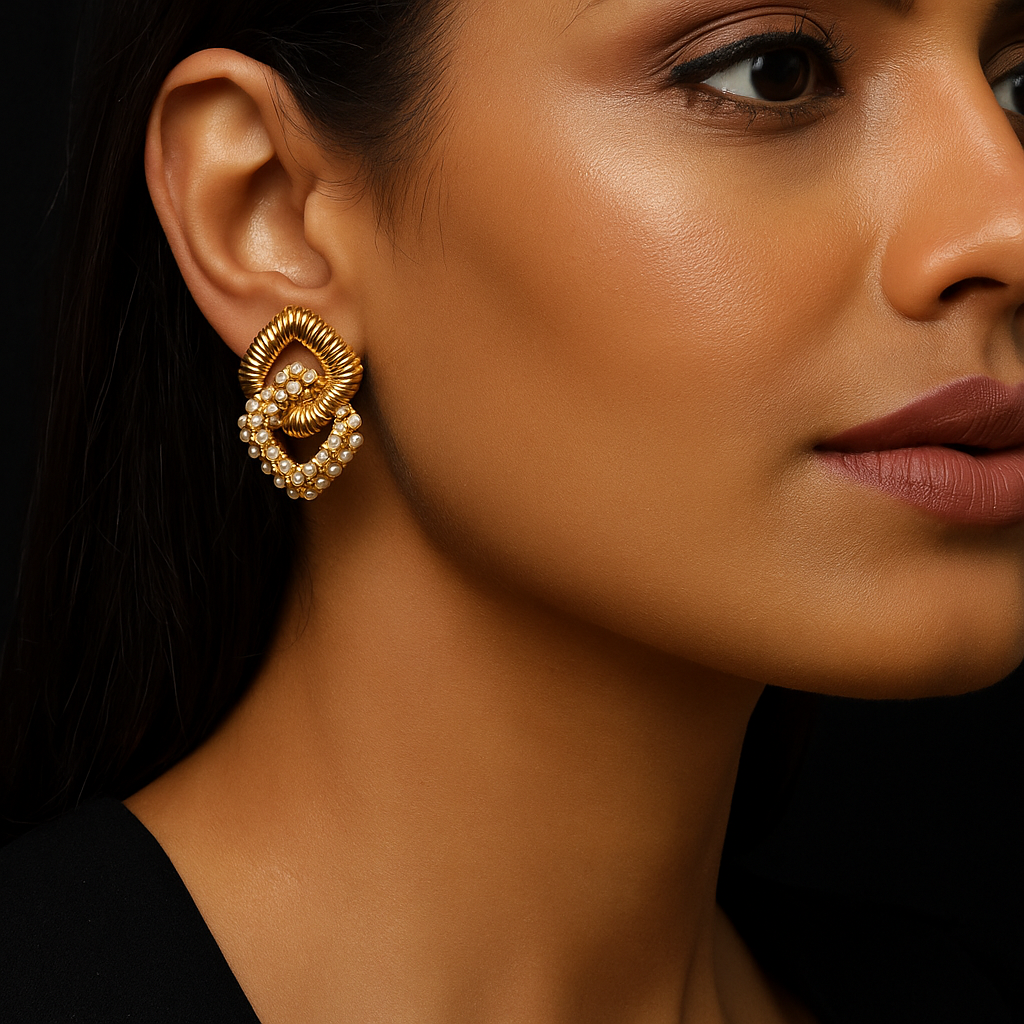 Vintage-Inspired Pearl Earrings