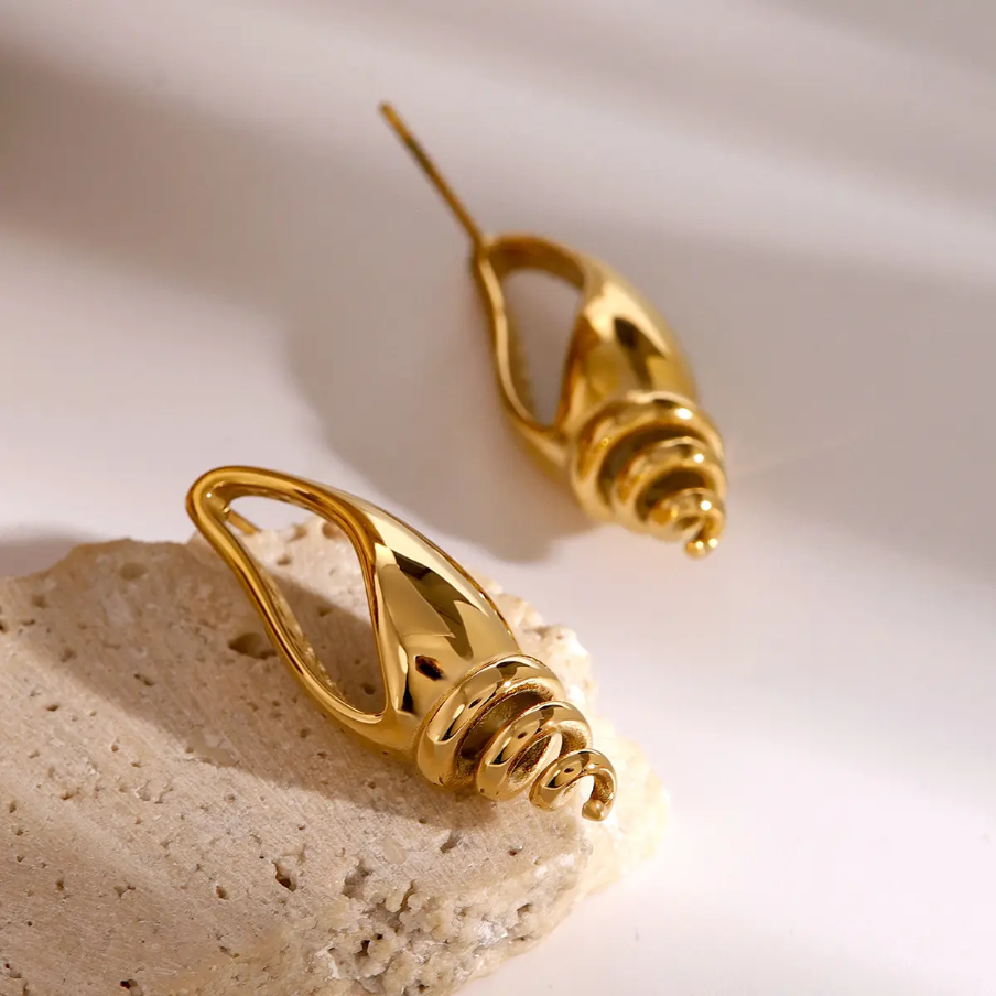 Spiral Drop Earrings