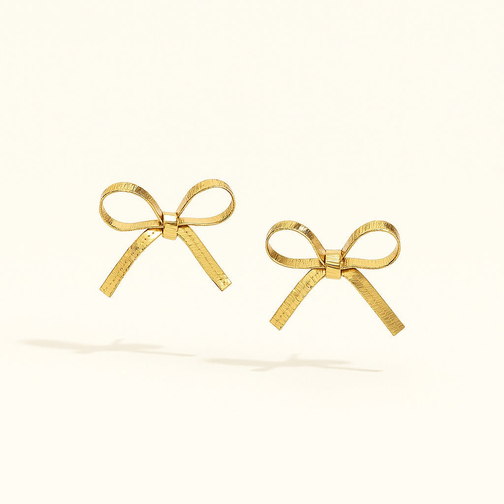 Elegant Bow Knot Stud Earrings