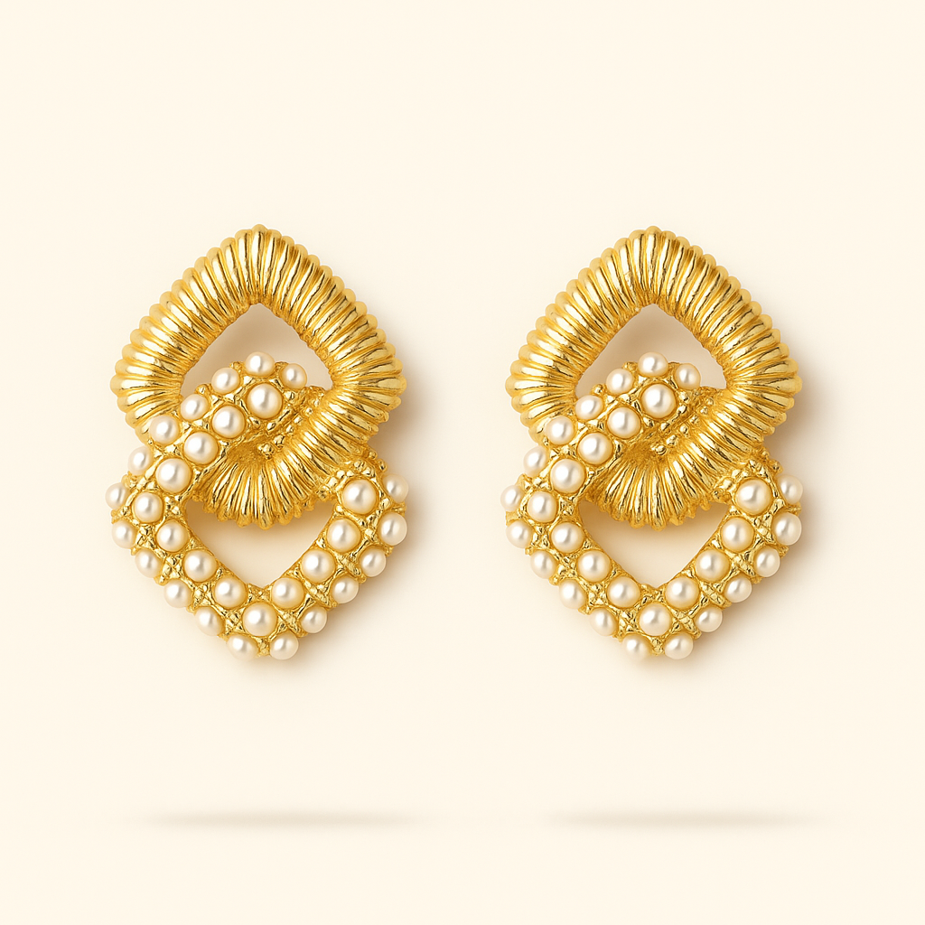 Vintage-Inspired Pearl Earrings