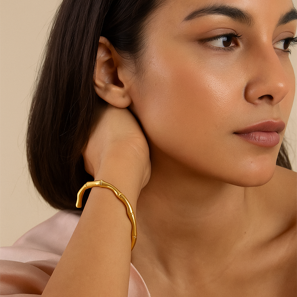 Golden Bamboo Cuff