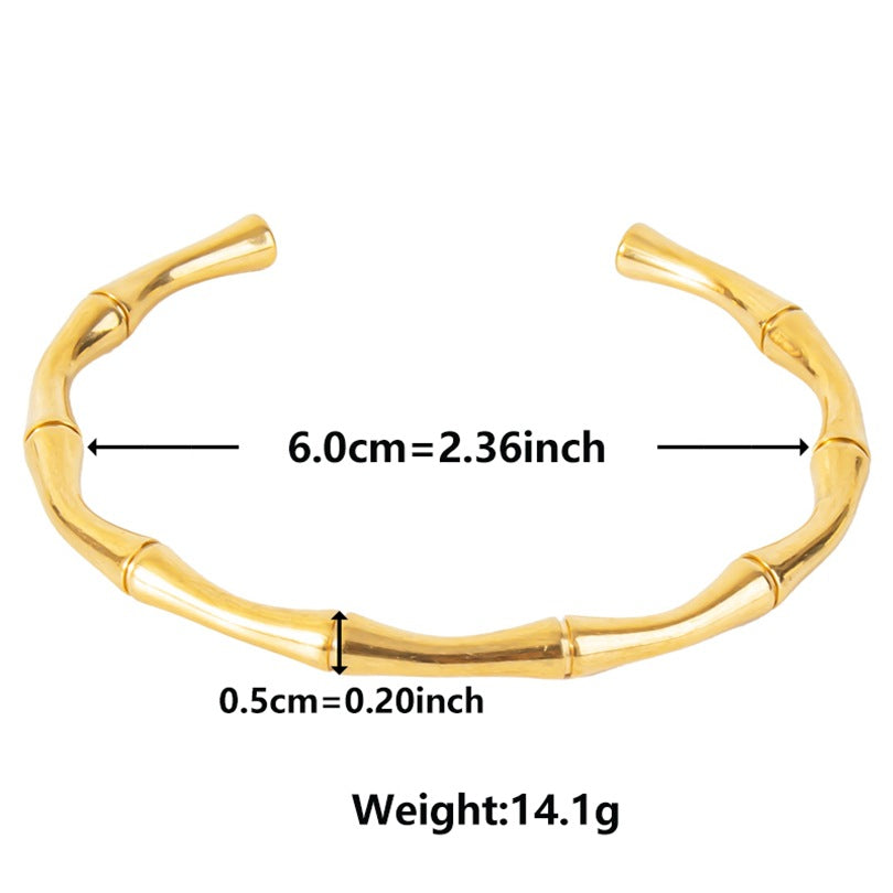 Golden Bamboo Cuff