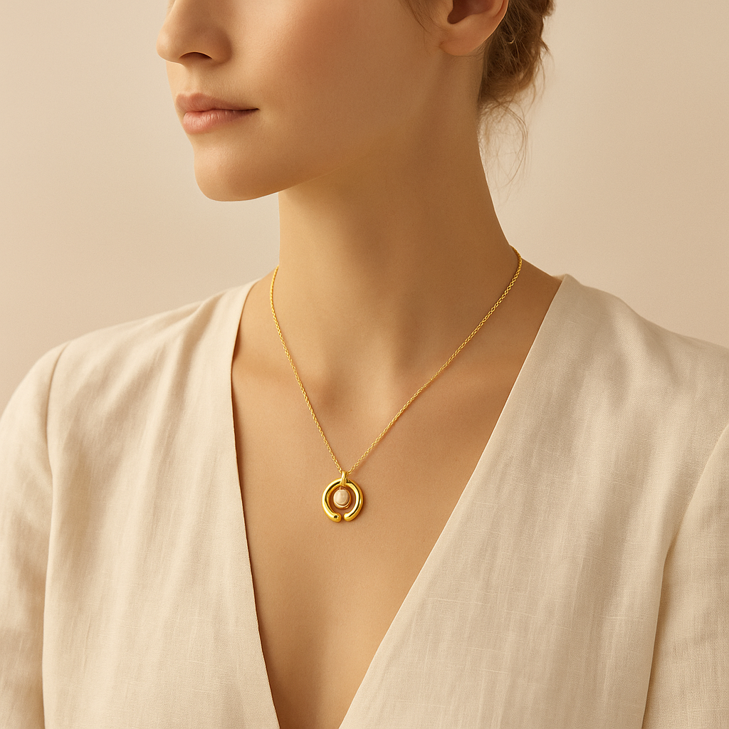 Elegant Pearl Drop Pendant Necklace