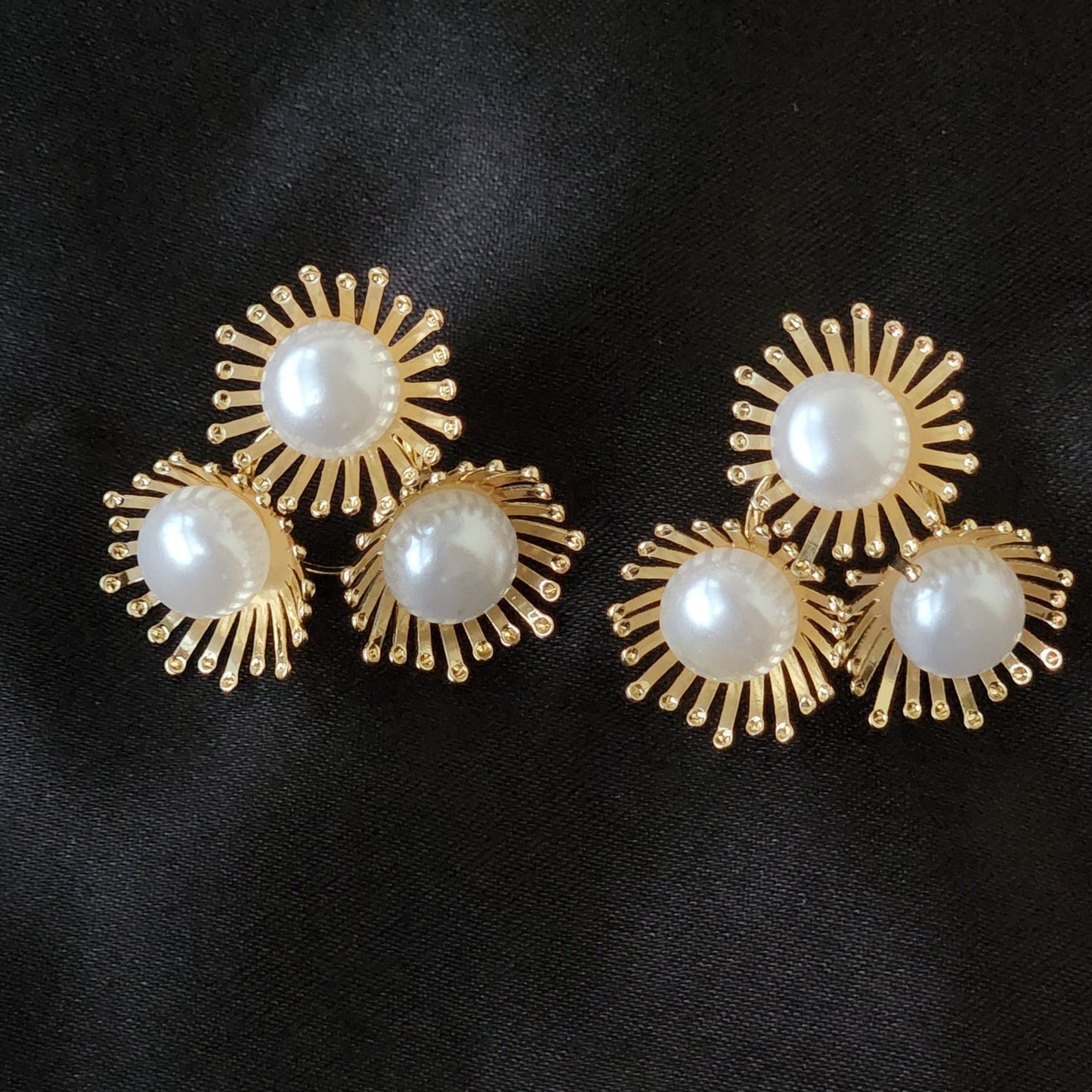 Radiant Pearl Burst Earrings