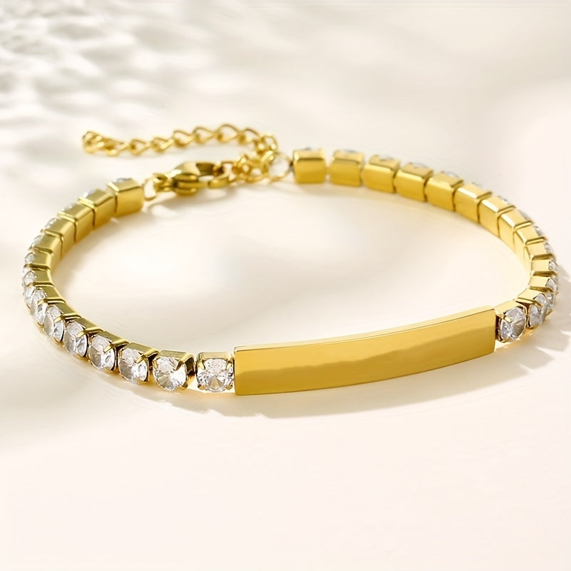 Crystal Accent Bar Bracelet
