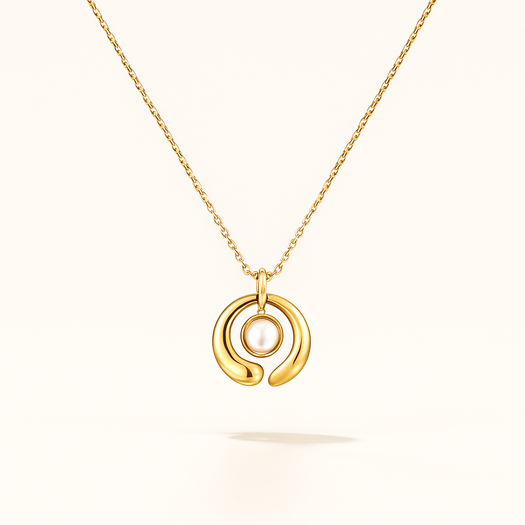 Elegant Pearl Drop Pendant Necklace