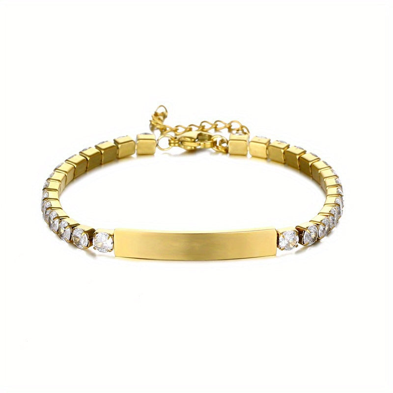 Crystal Accent Bar Bracelet