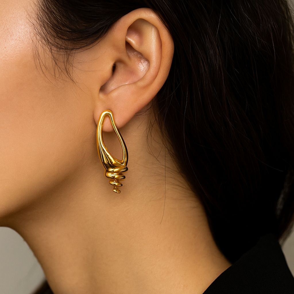 Spiral Drop Earrings