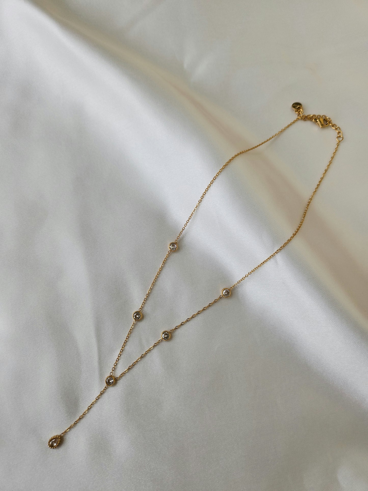 Ethereal Diamond Drop Necklace