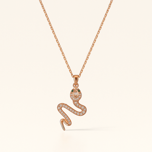Serpent Radiance Pendant Necklace