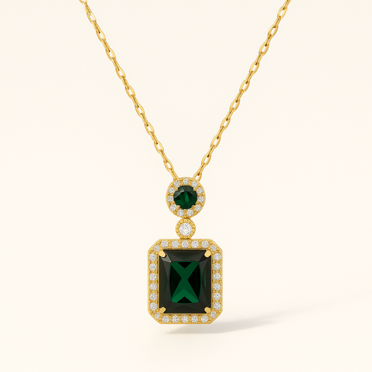 Emerald Luxe Drop Necklace