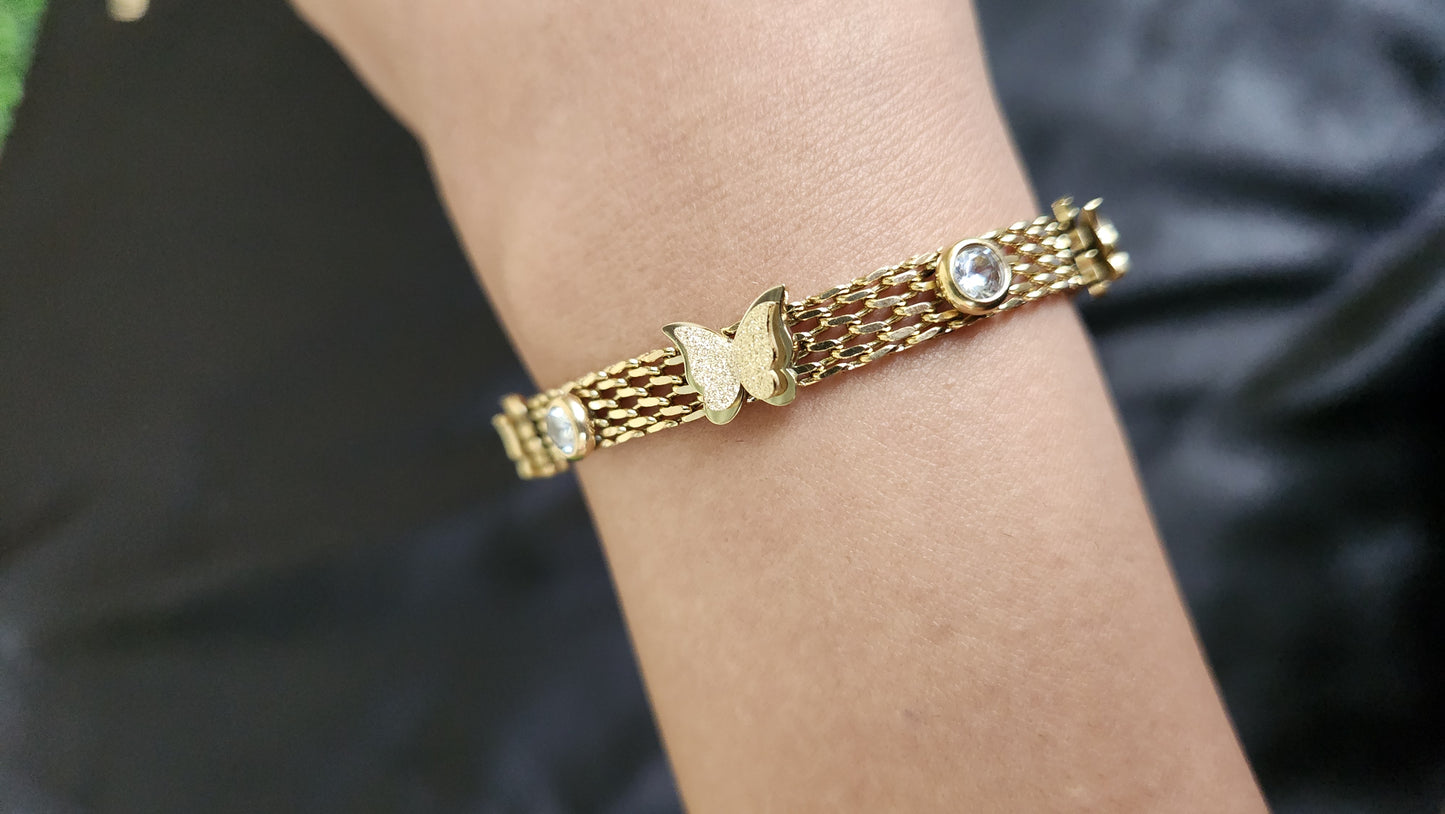 Enchanted Butterfly Charm Bracelet