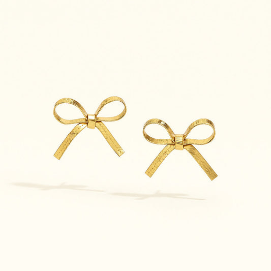 Elegant Bow Knot Stud Earrings