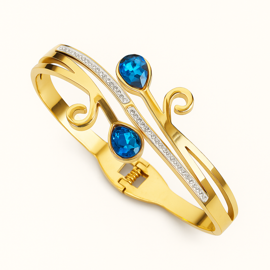 Royal Blue Tear Drop Bracelet