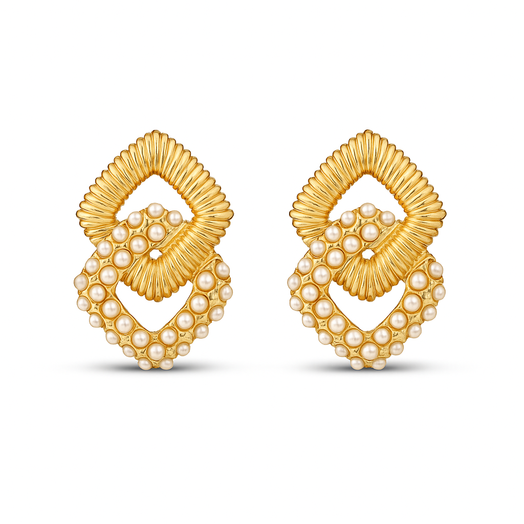Vintage-Inspired Pearl Earrings