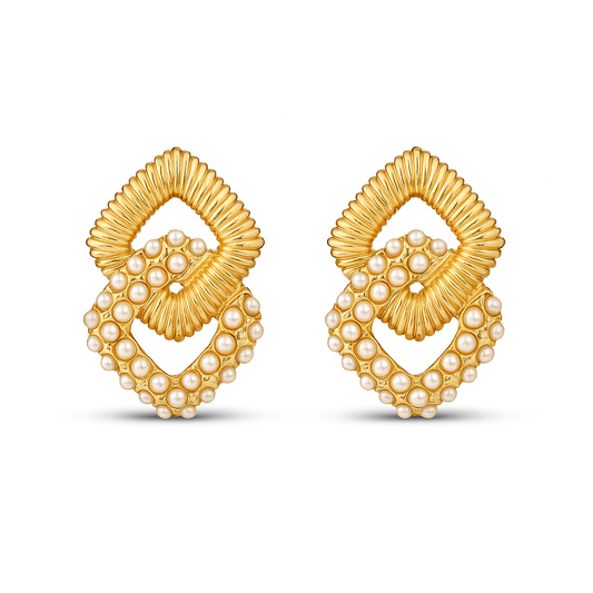 Vintage-Inspired Pearl Earrings