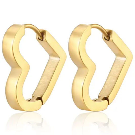 Heart Hoop Earrings