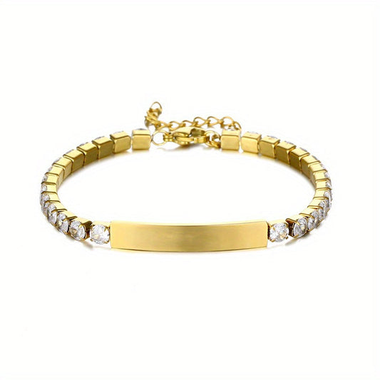 Crystal Accent Bar Bracelet